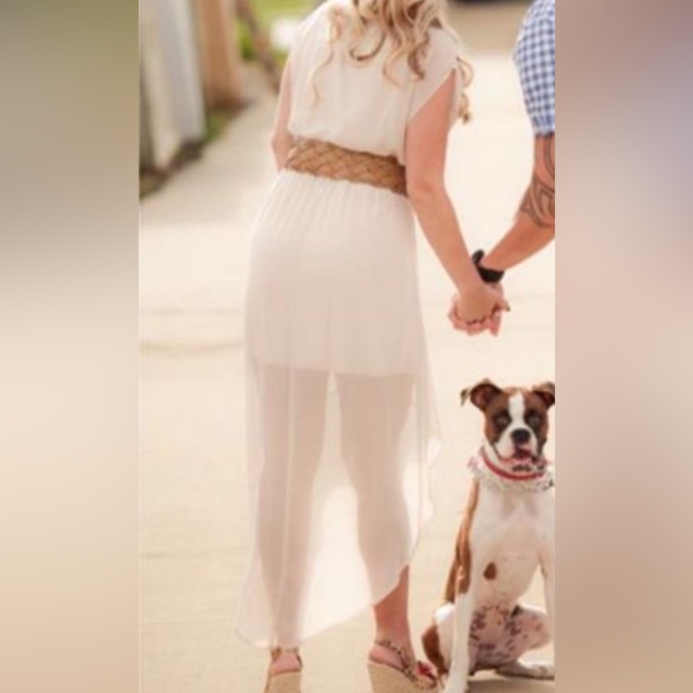 High-low shear dress